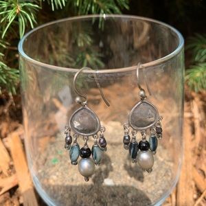 Silpada dangle silver earrings